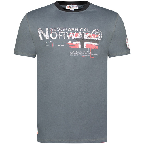 Vêtements Homme T-shirts manches courtes Geographical Norway SY1450HGN-Dark Grey Gris