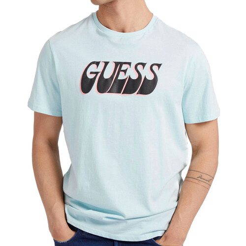 Vêtements Homme T-shirts manches courtes Guess M2GI50-K9RM1 Bleu