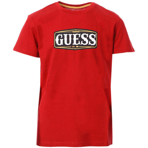 Vêtements Garçon T-shirts & Polos Guess G-L3BI01I3Z14 Rouge