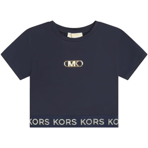 Vêtements Fille T-shirts manches courtes MICHAEL Michael Kors R30048 Bleu
