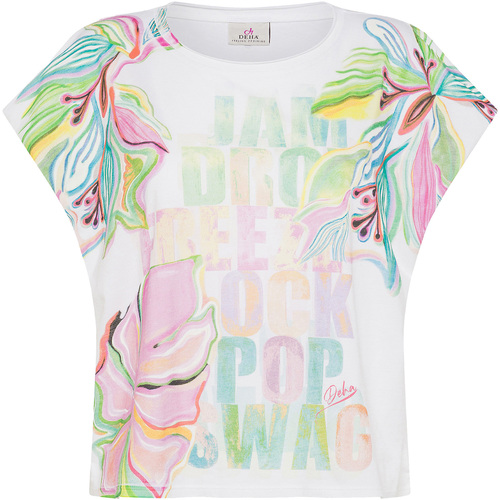 Vêtements Femme T-shirts & Polos Deha T-Shirt Smanicata Con Stampa Blanc
