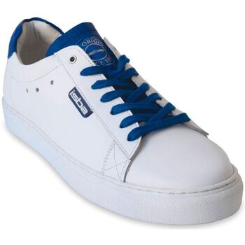 Chaussures Baskets basses Isba LYON2 White Blue Blanc