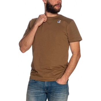 Vêtements Homme T-shirts & Polos K-Way Le Vrai Edouard T-Shirt Corde Marron Marron