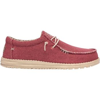 Chaussures Homme Baskets basses Dude Wally braided Rouge