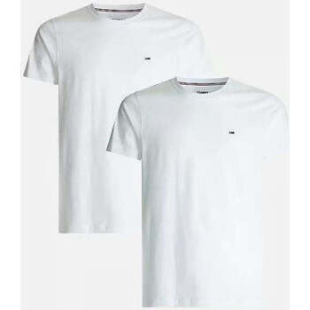 Vêtements Homme T-shirts & Polos Tommy Jeans Homme Pack two blanc TJM slim Jersey Blanc