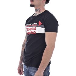 Vêtements Homme T-shirts Montblanc manches courtes Just Emporio JE-MALKIM-01 Noir