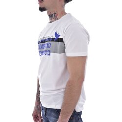 Vêtements Homme T-shirts Montblanc manches courtes Just Emporio JE-MALKIM-01 Blanc