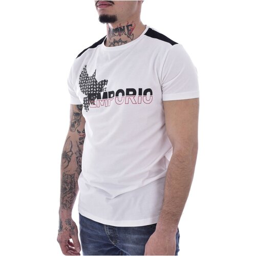 Vêtements Homme T-shirts manches courtes Just Emporio JE-MOJIM-01 Blanc