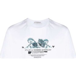 Vêtements Homme T-shirts manches courtes Givenchy BM70Y33002 Blanc