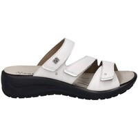 Chaussures Femme Tongs Westland PANTOUFLE  ANNECY-04 CUIR BLANC Blanc