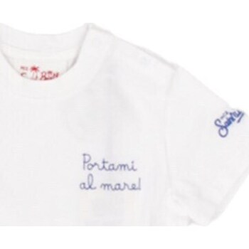 Vêtements Garçon T-shirts manches courtes Mc2 Saint Barth POT0002 02000F Blanc