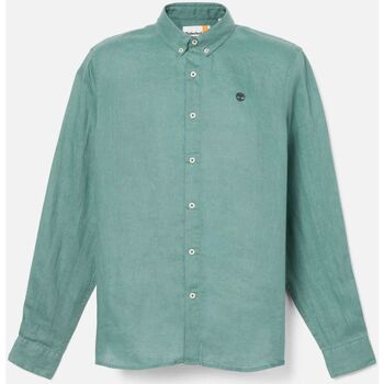 Vêtements Homme Chemises manches longues Timberland TB0A2DC3CL61 - LINENE SHIRT-SEA PINE Vert