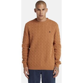 Vêtements Homme Pulls Timberland TB0A2CEQK431 - LAMBSWOOL CABLE-TERRA Marron