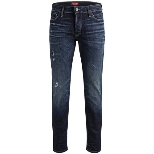 Vêtements Homme Jeans skinny Jack & Jones TOM ORIGINAL JJ 117 12141765 Bleu