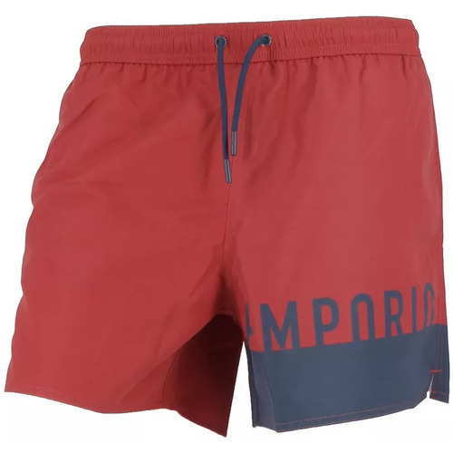 Vêtements Homme Maillots / Shorts de bain Giorgio Armani Slip-On-Sneakers mit mandelförmiger Kappeni BOXER  BEACHWEAR Rouge