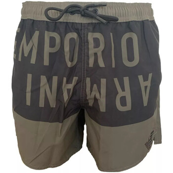 Vêtements Homme Maillots / Shorts de bain EMPORIO VELOUR ARMANI zip-front long-sleeve short jacketni BOXER  BEACHWEAR Vert