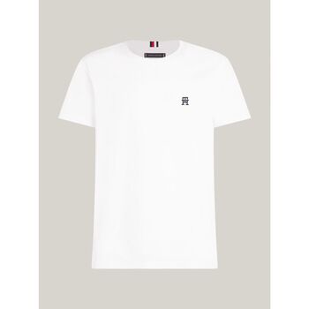 Vêtements Homme T-shirts & Polos Tommy Hilfiger MW0MW33987 MONOGRAM TEE-YBR Blanc