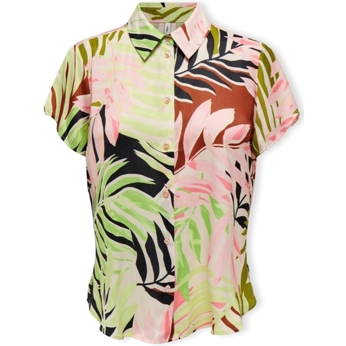 Vêtements Femme Tops / Blouses Only Shaila Shirt S/S - Tropical Peach Multicolore