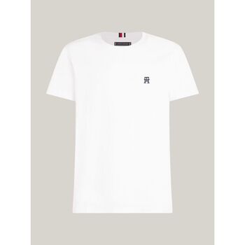 Vêtements Homme T-shirts & Polos Tommy Hilfiger MW0MW33987 MONOGRAM TEE-YBR Blanc