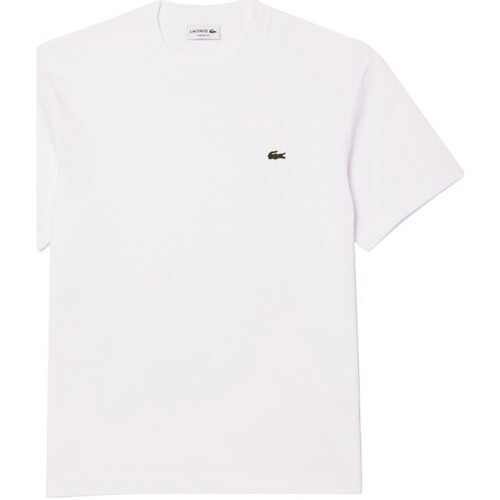 Vêtements Homme T-shirts manches courtes Lacoste TH7318 001 Blanc