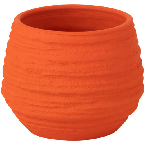 Maison & Déco Vases / caches pots d'intérieur Jolipa Cache pot fiesta orange en céramique 14 cm Orange