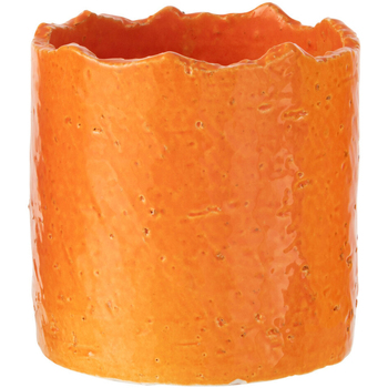 Maison & Déco Vases / caches pots d'intérieur Jolipa Cache pot fiesta orange en céramique 15 cm Orange