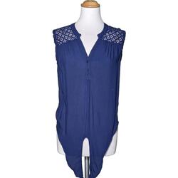Vêtements Femme Débardeurs / T-shirts sans manche Naf Naf débardeur  40 - T3 - L Bleu Bleu