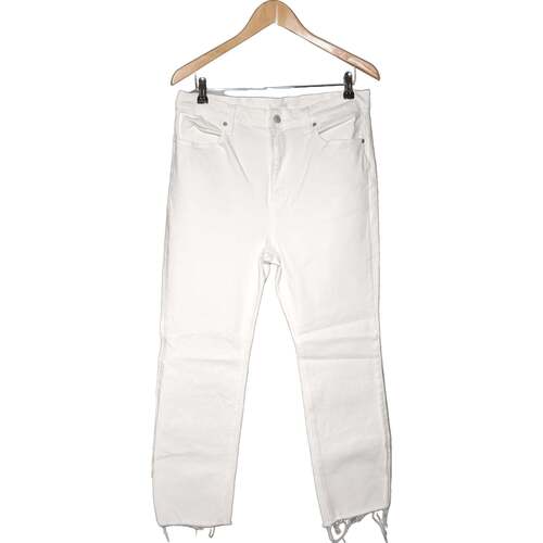 Vêtements Femme Jeans Uniqlo jean droit femme  42 - T4 - L/XL Blanc Blanc