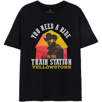 Vêtements Homme T-shirts manches longues Yellowstone Need A Ride Noir
