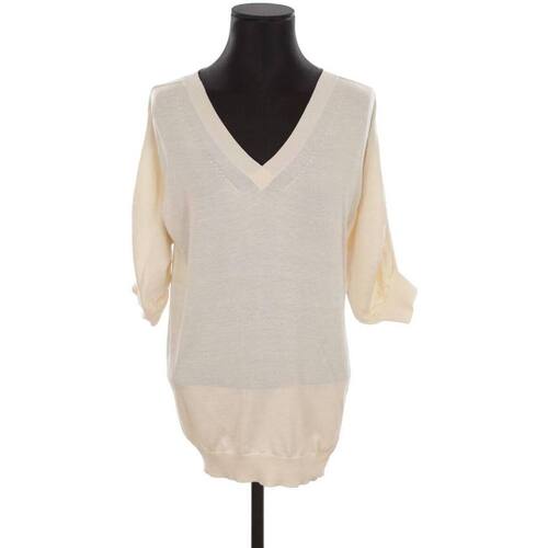 Vêtements Femme Sweats Bcbgmaxazria Pull-over en laine Blanc