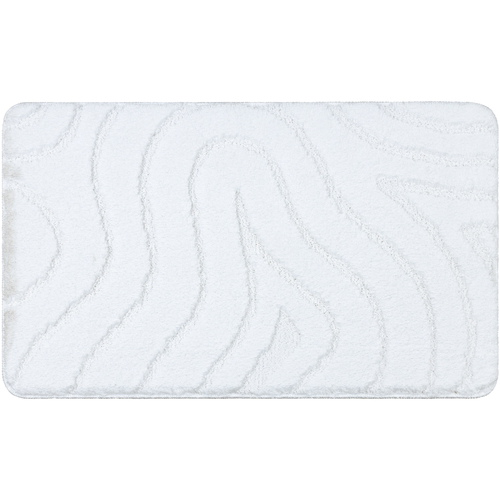 Maison & Déco Tapis Rugsx Tapis de salle de bain SUPREME WAVES, 50x80 cm Blanc