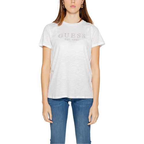 Vêtements Femme T-shirts manches courtes Guess W3GI76 K8G01 Blanc