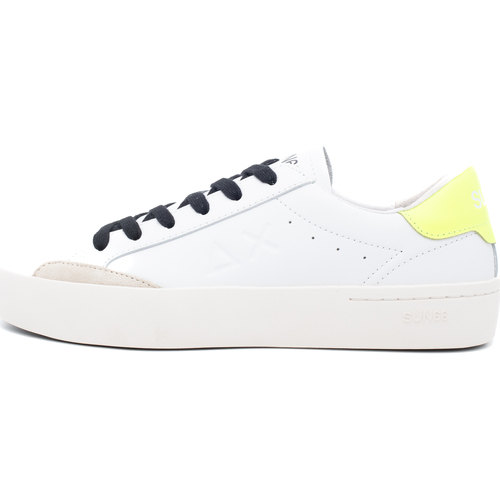 Chaussures Homme Baskets mode Sun68 Street Leather Blanc