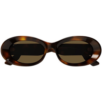 Montres & Bijoux Lunettes de soleil Gucci Occhiali da sole  GG1527S 002 Marron
