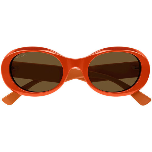 Montres & Bijoux Lunettes de soleil Gucci Occhiali da Sole  GG1587S 003 Orange