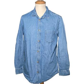 Vêtements Homme Chemises manches longues Monoprix 40 - T3 - L Bleu