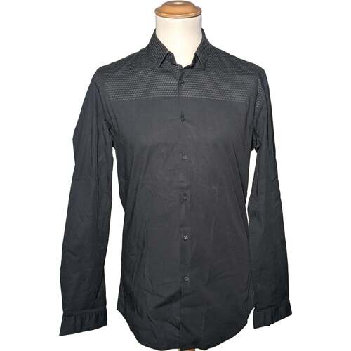 Vêtements Homme Chemises manches longues Ikks 38 - T2 - M Noir