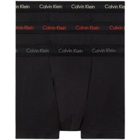 Sous-vêtements Homme Caleçons Calvin Klein Jeans Lot de 3 boxers Cotton Stretch  Ref 63008 MWO Noir