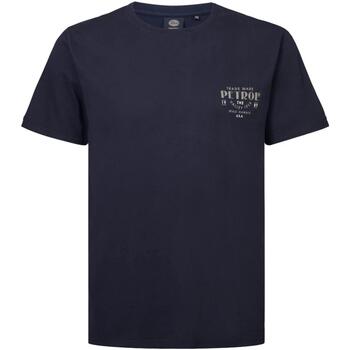 Vêtements Homme T-shirts manches courtes Petrol Industries Men t-shirt ss classic print Bleu