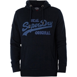 Vêtements Homme Sweats Superdry Sweat Capuche Essential Embroidered Hoodie Bleu
