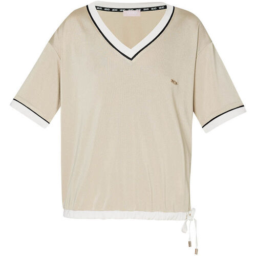 Vêtements Femme T-shirts & Polos Liu Jo T-shirt en piqué Beige