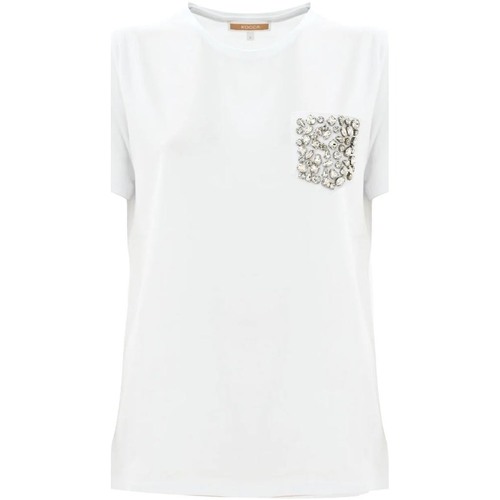 Vêtements Femme T-shirts manches courtes Kocca p24pts1731abun0000- Blanc