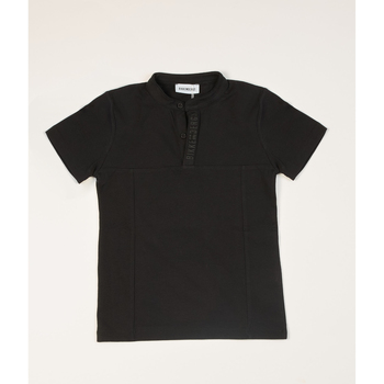Vêtements Garçon T-shirts & Polos Bikkembergs T-shirt enfant  avec boutons Noir