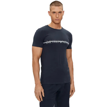 Vêtements Homme T-shirts manches courtes Emporio Armani Eagle GA Bleu