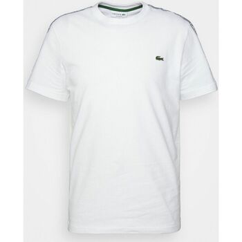 Vêtements Homme T-shirts manches courtes Lacoste T-shirt imprime Blanc
