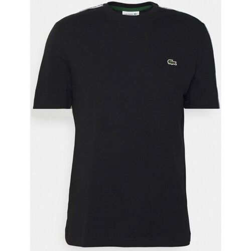 Vêtements Homme T-shirts manches courtes Lacoste T-shirt imprime Noir