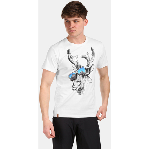 Vêtements T-shirts manches courtes Kilpi T-shirt en coton pour homme  DICOVER-M Blanc