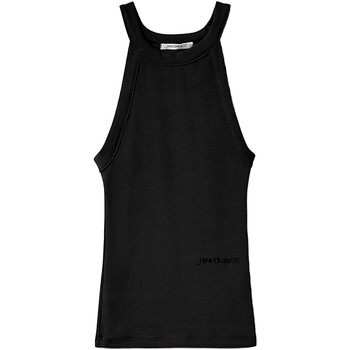 Vêtements Femme Débardeurs / T-shirts sans manche Hinnominate Top In Costina Scollo All'americana Noir