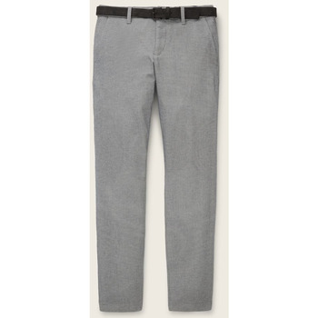 Vêtements Homme Pantalons Tom Tailor - Pantalon chino - gris chiné Gris