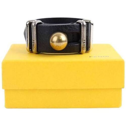 Recevez une réduction de Bracelets Vintage Bracelet en cuir Noir